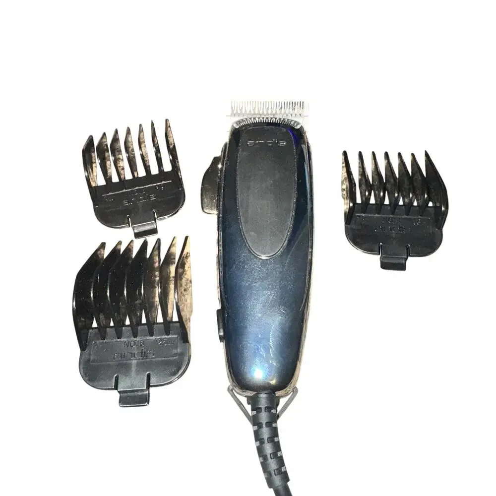 Andis Easy Clip Whisper Dog Clippers Adjustable Blade 3 Attachment Combs Cat Pet